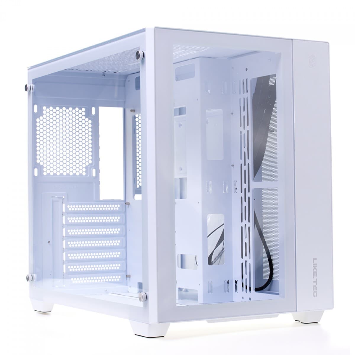 Gabinete Gamer Liketec Zeus V2 Snow, White - Sem Fan - miniatura 2