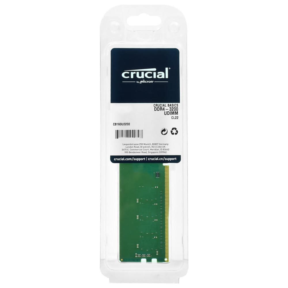 MEMORIA 8GB DDR4 3200MHZ 1.2V CRUCIAL - DESKTOP - CB8GU3200 - miniatura 3