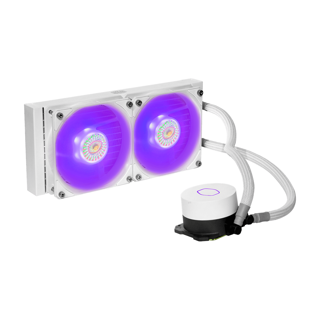 Water Cooler Cooler Master MasterLiquid ML240L, ARGB, White, 240mm, Intel-AMD - foto 1