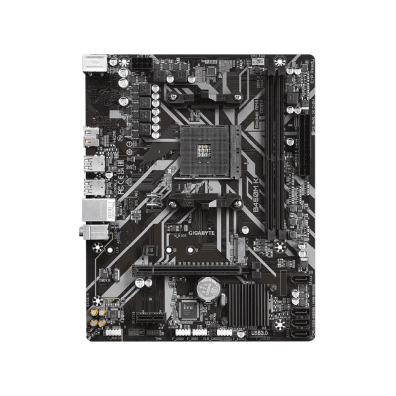PLACA MAE GIGABYTE B450M K - AMD RYZEN AM4 - MATX - M.2 NVME - HDMI - miniatura 2