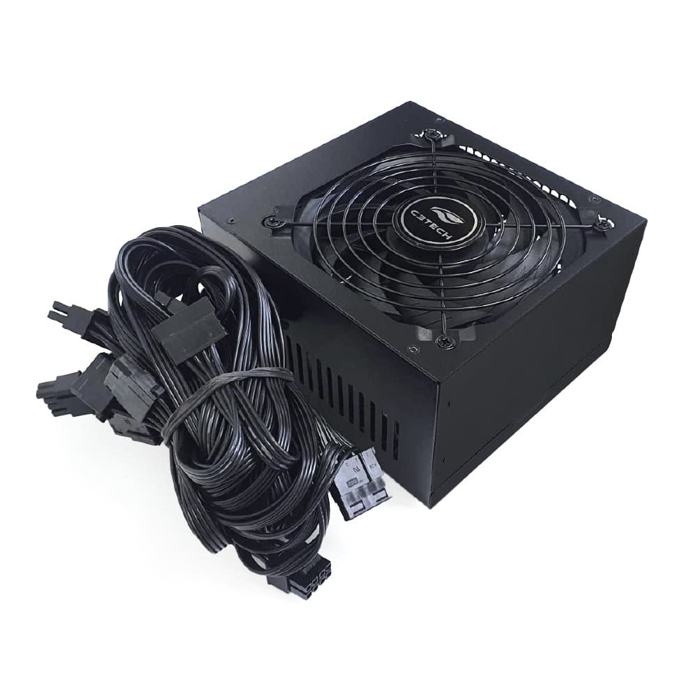 Fonte ATX 600w 80 Plus White C3Tech Gaming - PS-G600M - miniatura 2