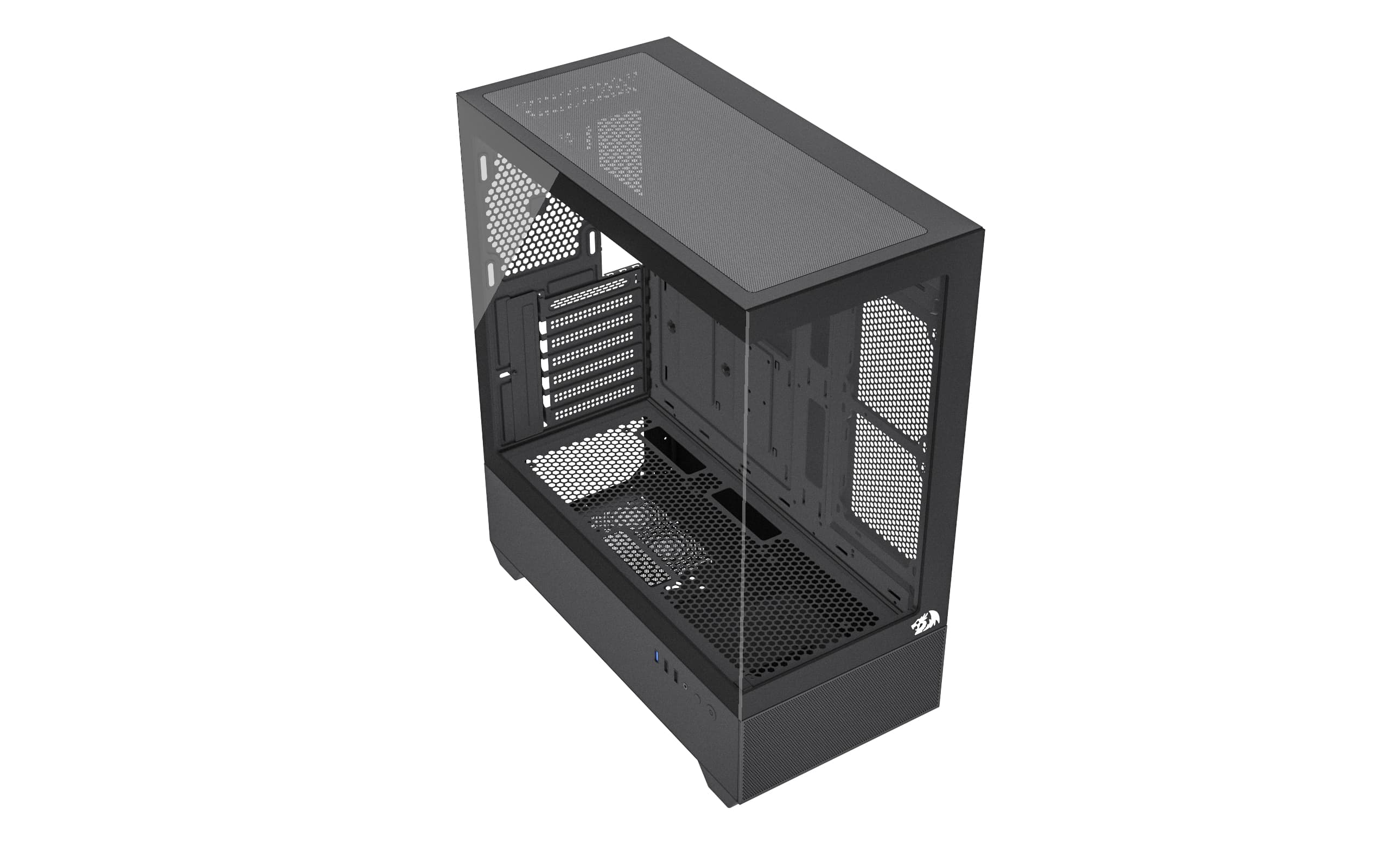 GABINETE GAMER REDRAGON REFLECT FLOW, MID-TOWER, LATERAL DE VIDRO, PRETO - CA-606B - miniatura 3
