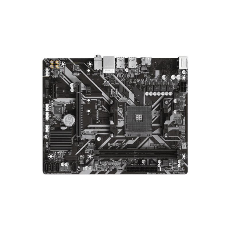 PLACA MAE GIGABYTE B450M K - AMD RYZEN AM4 - MATX - M.2 NVME - HDMI - miniatura 4