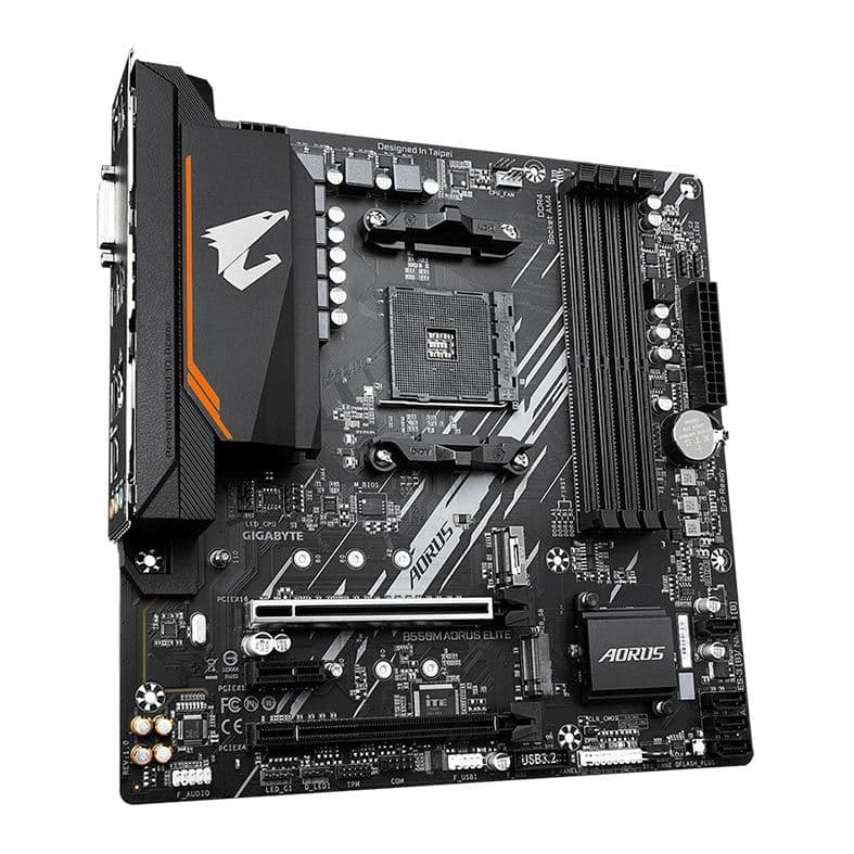 Gigabyte B550M AORUS ELITE - AM4/DDR4/DVI/HDMI/MATX - miniatura 4