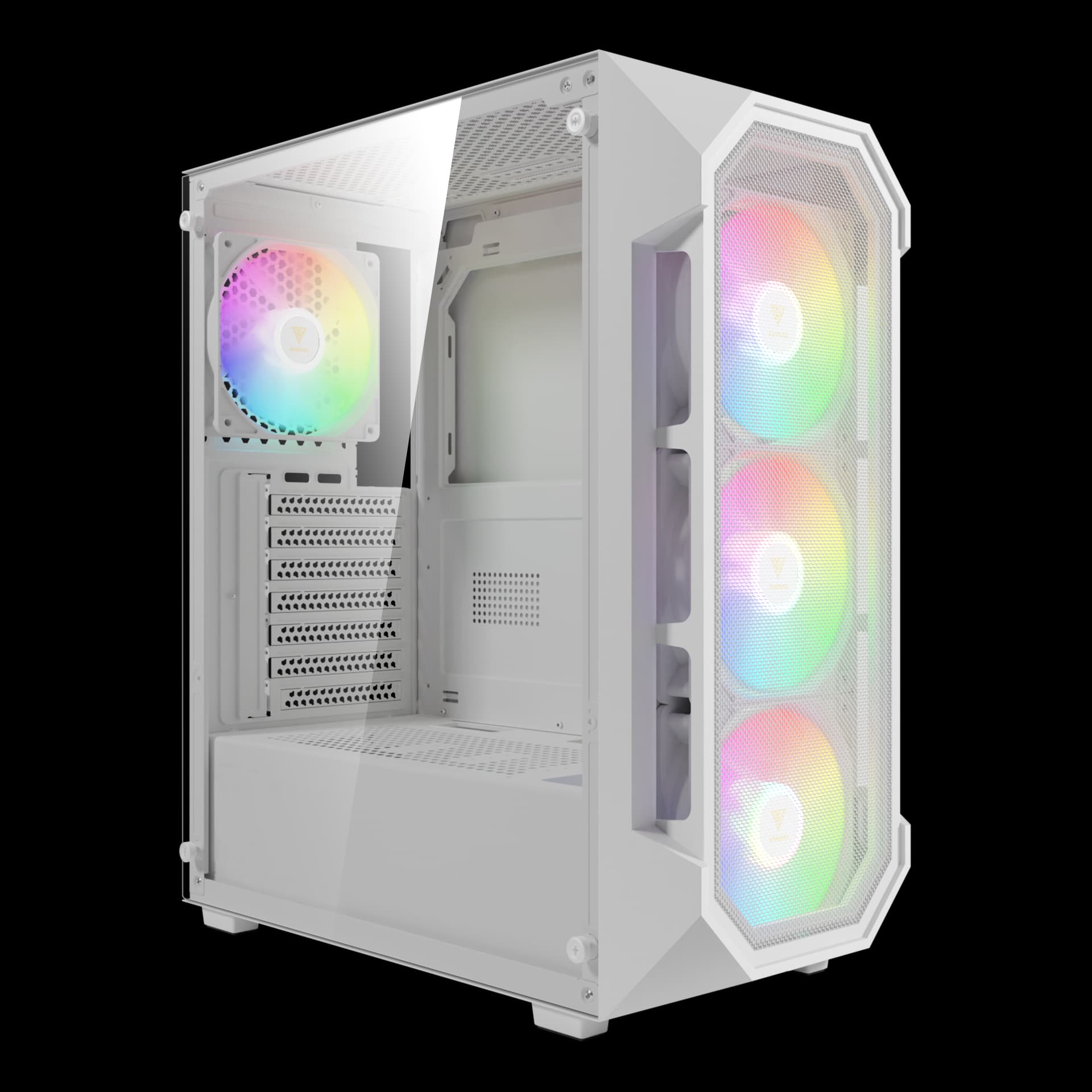 Gabinete Gamdias Aura GC1 Elite Branco com 4 fans - foto 1