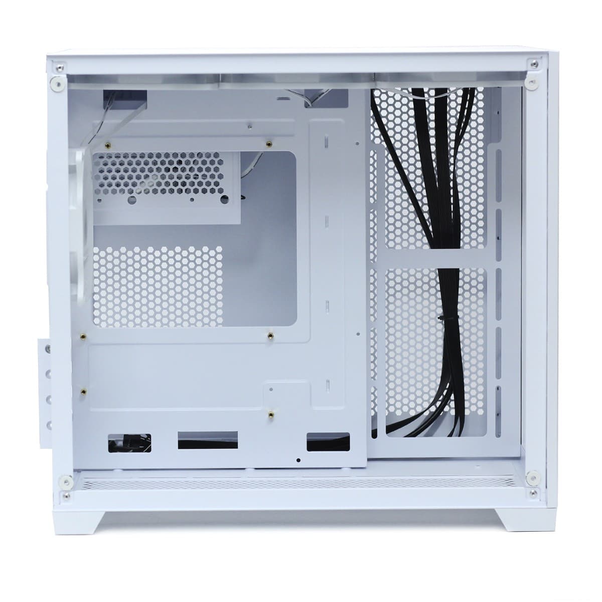 Gabinete Gamer Liketec Cube Kirra Snow Mid Tower Vidro Com 4 Fans - miniatura 4