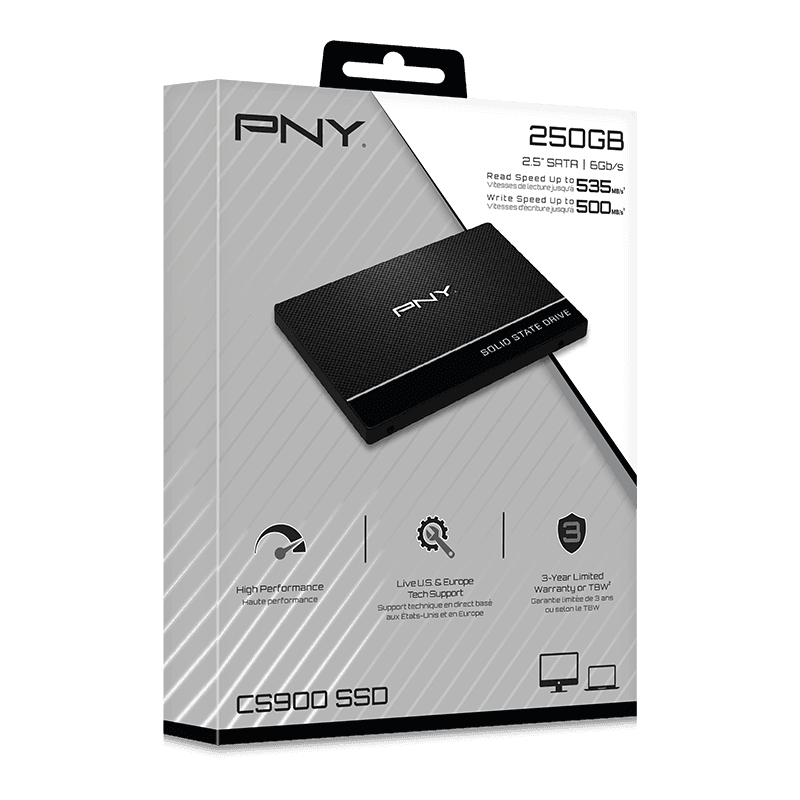 SSD 250GB 2,5" CS900 SAT3 PNY - miniatura 2