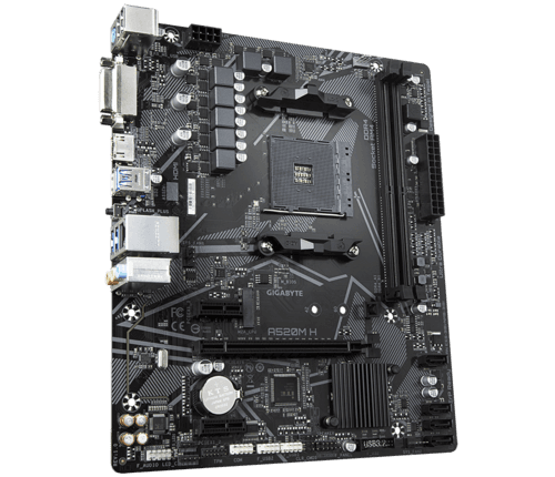 Placa Mãe Gigabyte Para Amd Am4 A520m S2h 2x Ddr4 Matx - miniatura 2