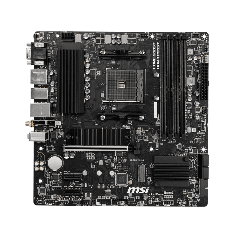 PLACA MAE MSI B550M PRO-VDH WIFI - AMD RYZEN AM4 - DDR4 - MATX - VGA/HDMI/DISPLAY PORT - miniatura 2