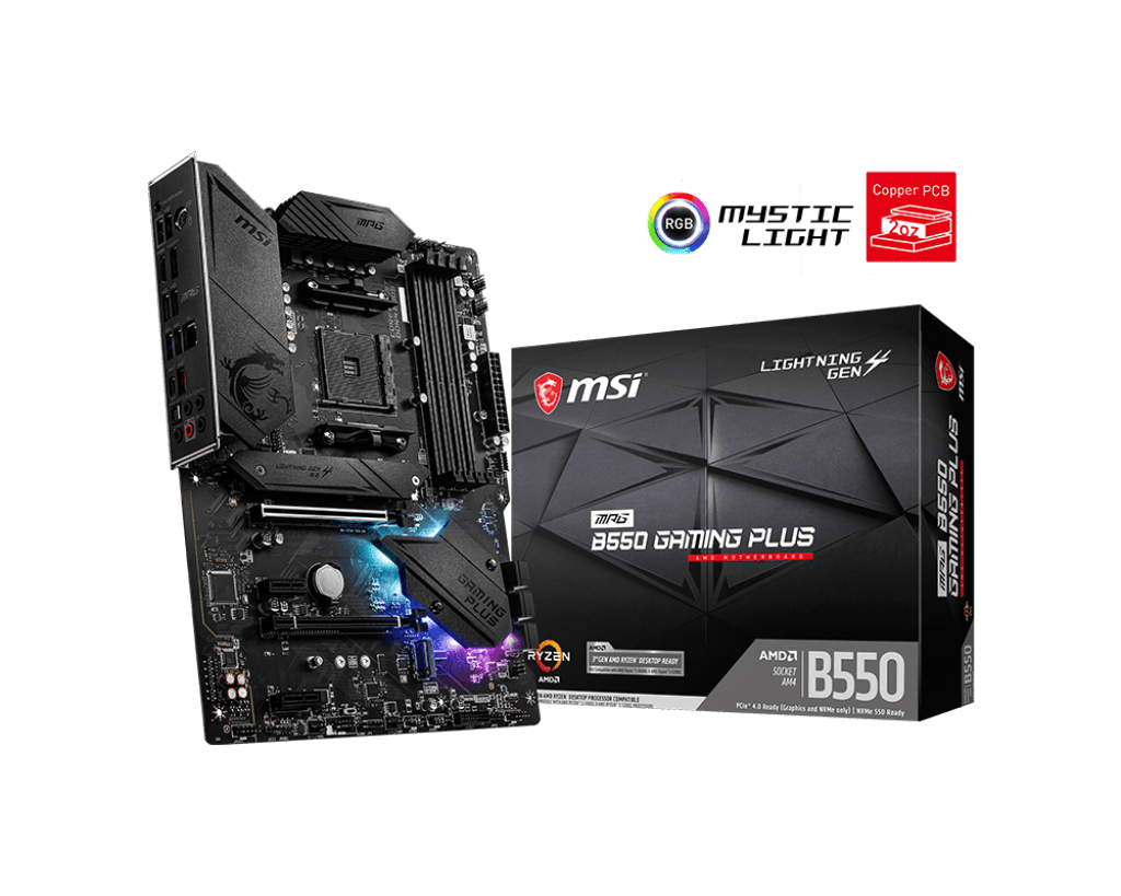 Placa Mãe MSI MPG B550 Gaming Plus AMD AM4 ATX - miniatura 2
