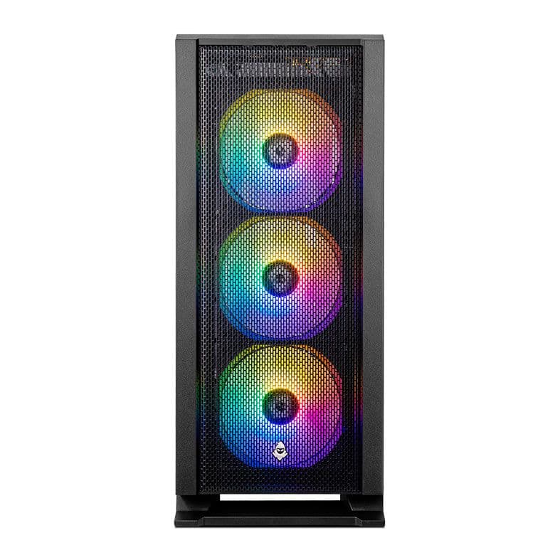 Gabinete Gamer Mancer Narok, RGB, Mid-Tower, Lateral de Vidro, Com 3 Fans, Preto, MCR-NRK-RGB01 - miniatura 3