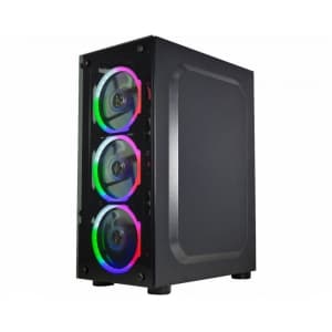 Gabinete Gamer ATX K-MEX 10W5 Com Fans - Frente e Lateral de Vidro - miniatura 4