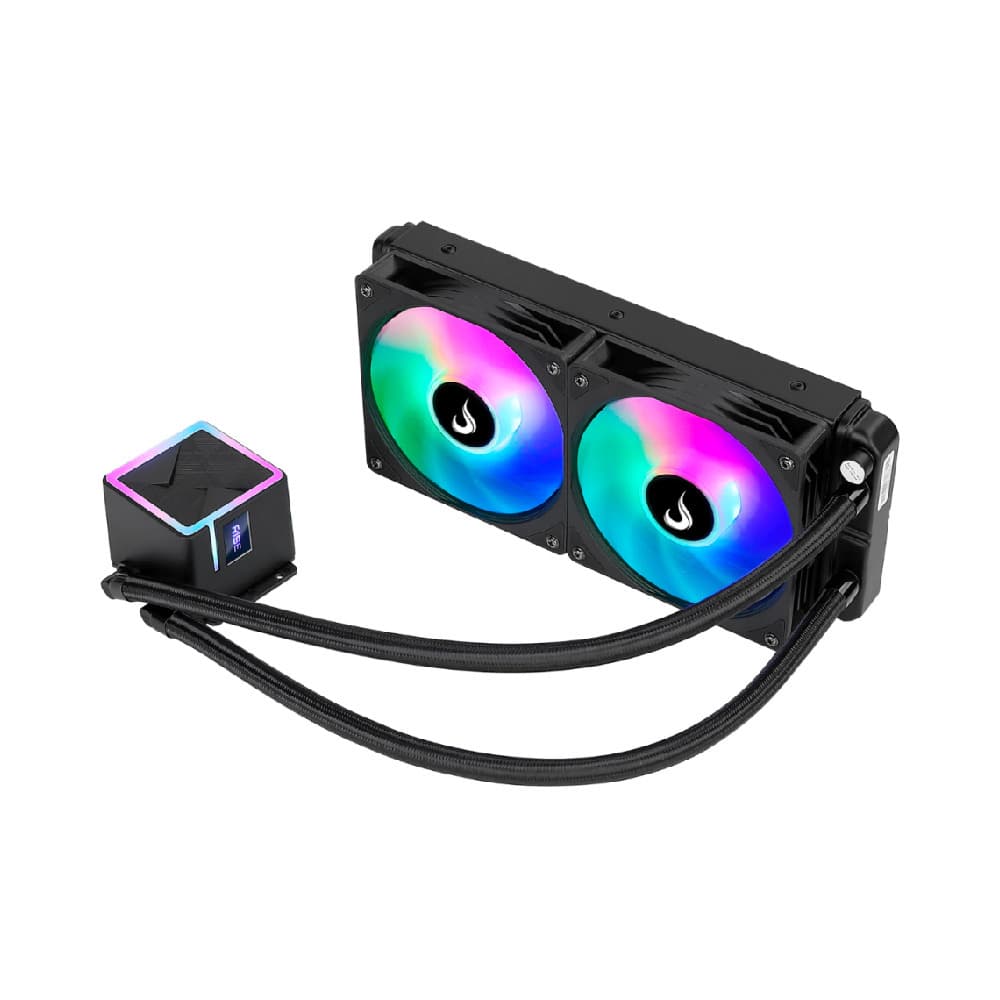 Water Cooler Rise Mode Black 240mm RGB Rainbow - RM-WCB-02-RBW - miniatura 2