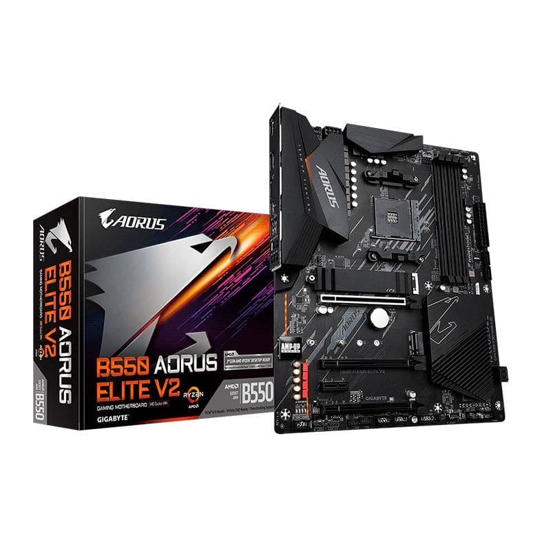 Placa Mae Gigabyte B550 Aorus Elite V2 DDR4 Socket AM4 Chipset AMD B550 - miniatura 3