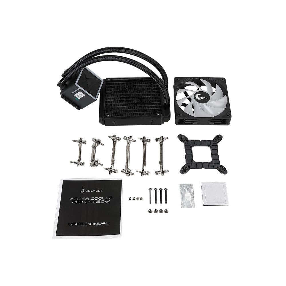 Water Cooler Gamer Rise Mode Black 120mm RGB Rainbow - RM-WCB-01-RBW - miniatura 3