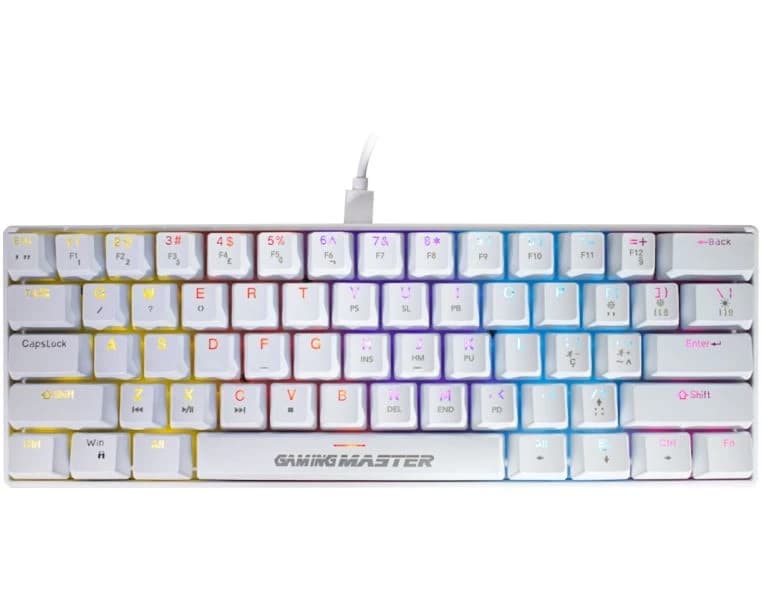 TECLADO KMEX MECANICO GAMER SPECTRAFURY BRANCO KBW8 RBG - miniatura 5