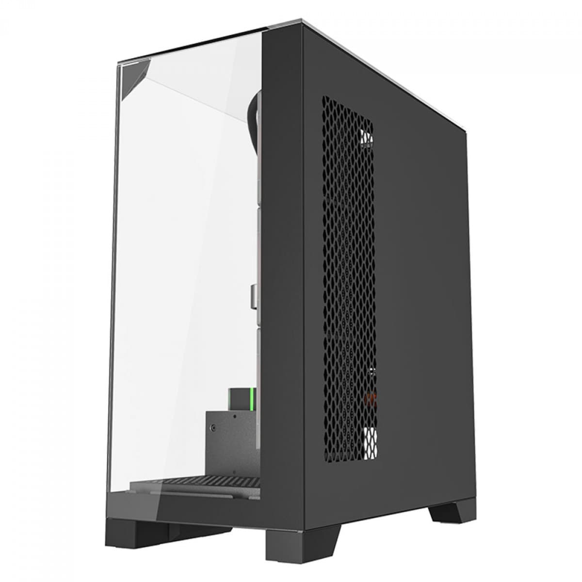 Gabinete Gamer Liketec Empire Dark, Mid Tower, Vidro Temperado, ATX, Sem Fonte, Sem Fans, Preto - miniatura 4