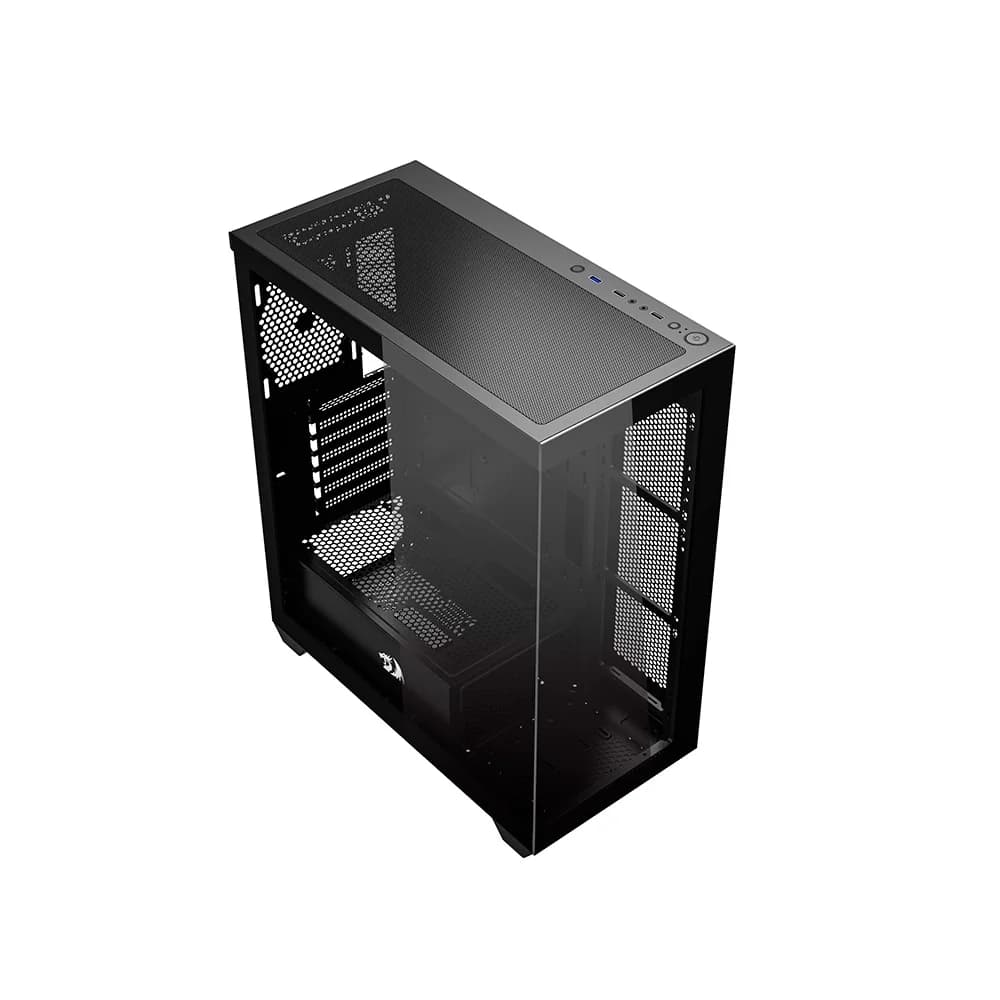 Gabinete Gamer Redragon Deflect, Mid Tower, ATX, Lateral em Vidro Temperado, Preto - CA-609B - miniatura 2