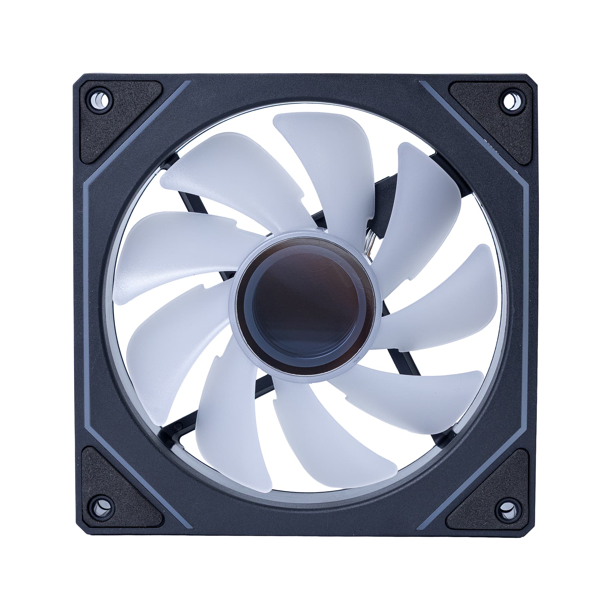 FAN ROUND5 AURORA FORWARD PWM ARGB 120MM BLACK - BOX - miniatura 2