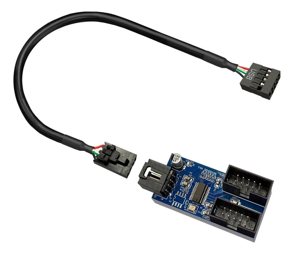 Adaptador Usb 9 Pinos Hub Splitter