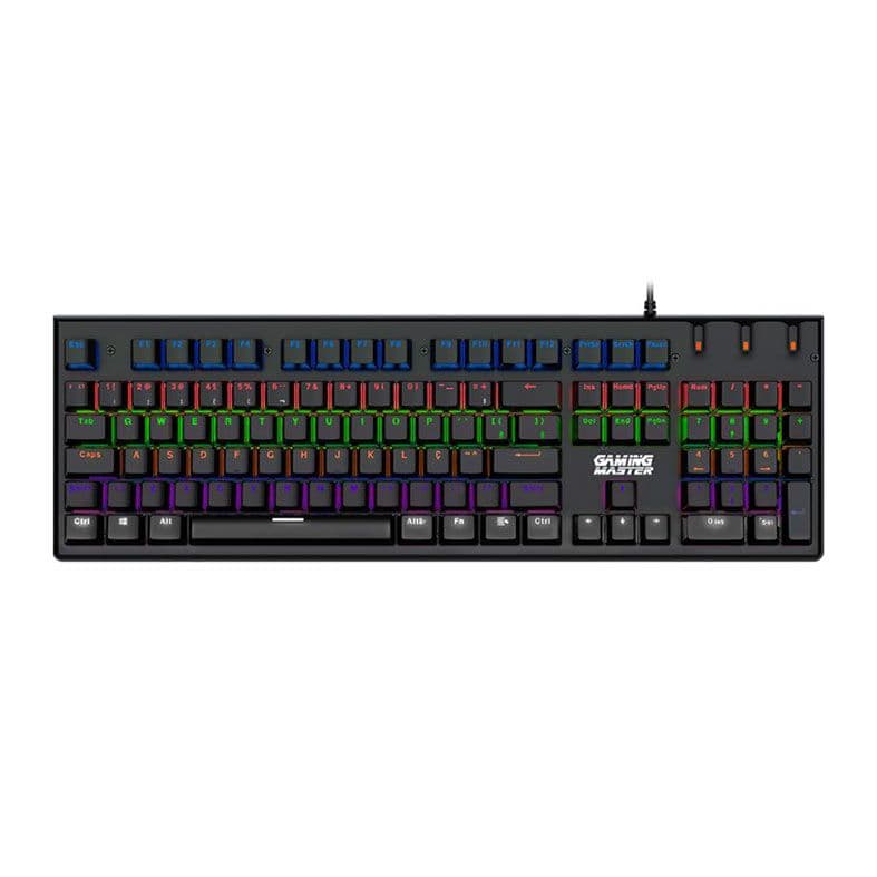 TECLADO K-MEX MECANICO GAMER KG-DB28 DRACARYS KGDB SWITCH BLUE RGB - foto 1