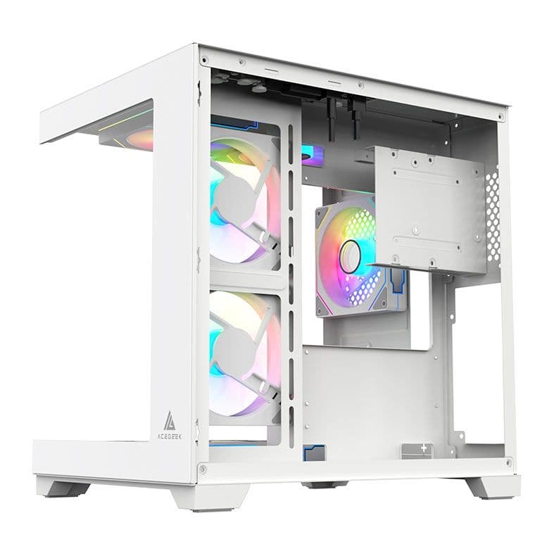Gabinete Gamer Acegeek Vacancy L375, Mid-Tower, Lateral de Vidro, Branco, AG-VACANCY-L375-WH - miniatura 5