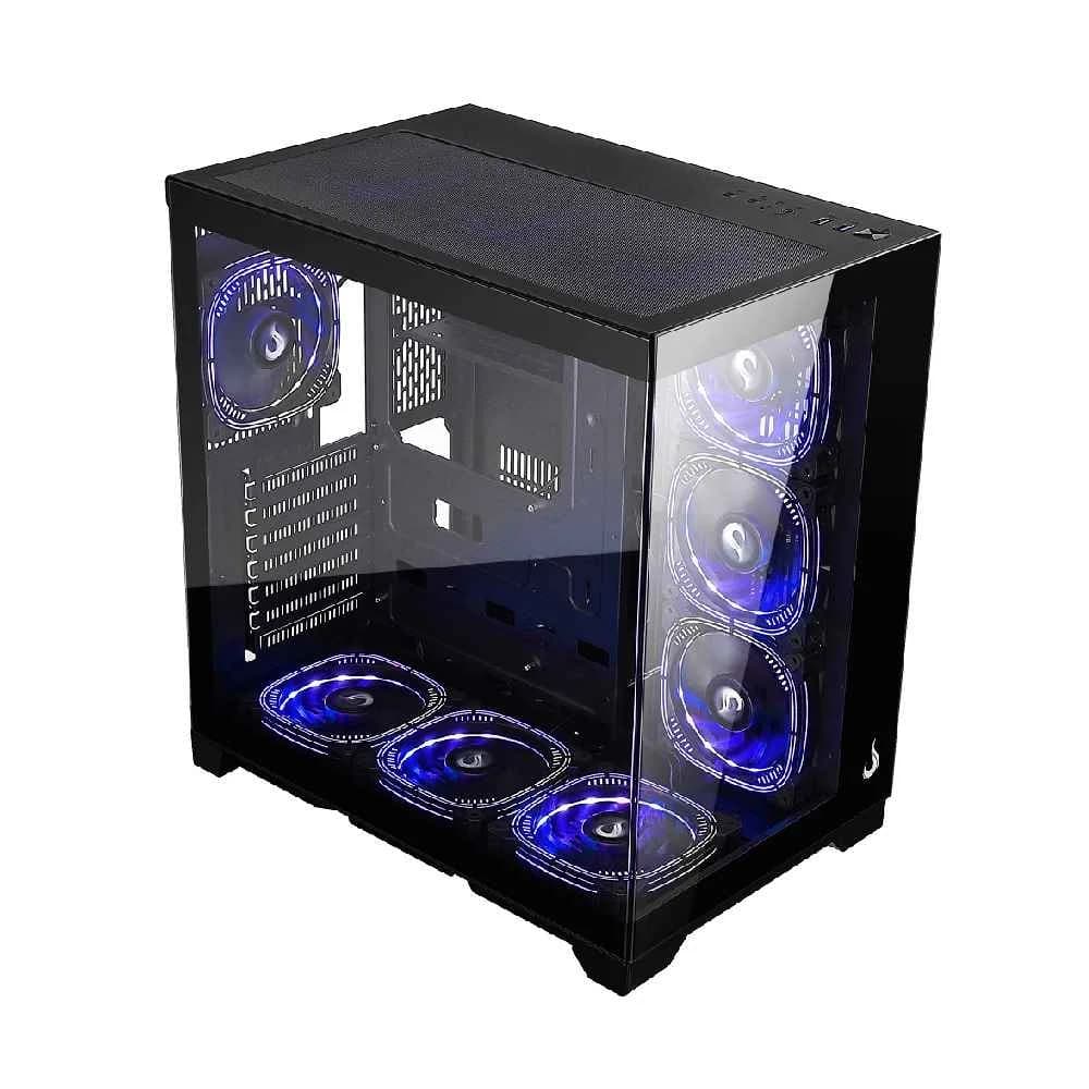 Gabinete Gamer Rise Mode Galaxy Glass Standard V2 Mid Tower Vidro Temperado USB 3.0 S/ Fans Preto - RM-GA-GGST2-FB - miniatura 3