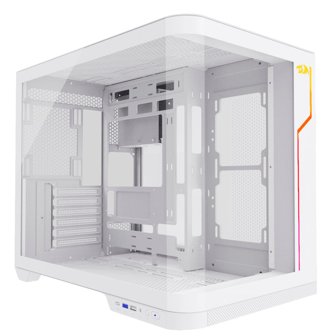 Gabinete Redragon Wideload Extreme Vidro Curvo Branco - miniatura 2