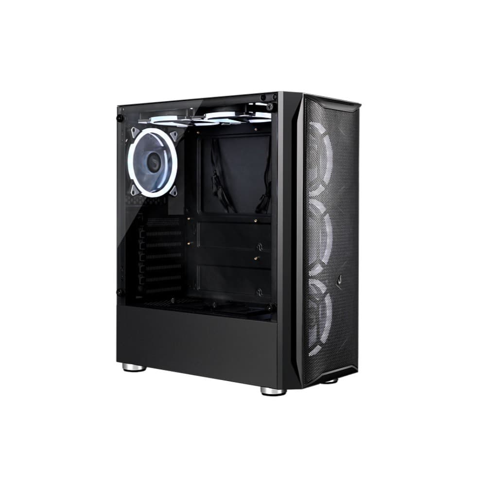 Gabinete Gamer Rise Mode Z03 Mid Tower Vidro Temperado USB 3.0 S/ Fans Preto - RM-Z03-03-FB - foto 1