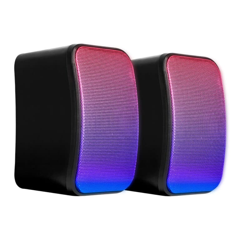 Caixa de Som Mancer Helm 3, RGB, 2x3W RMS, Preto, MCR-HMT-RGB03