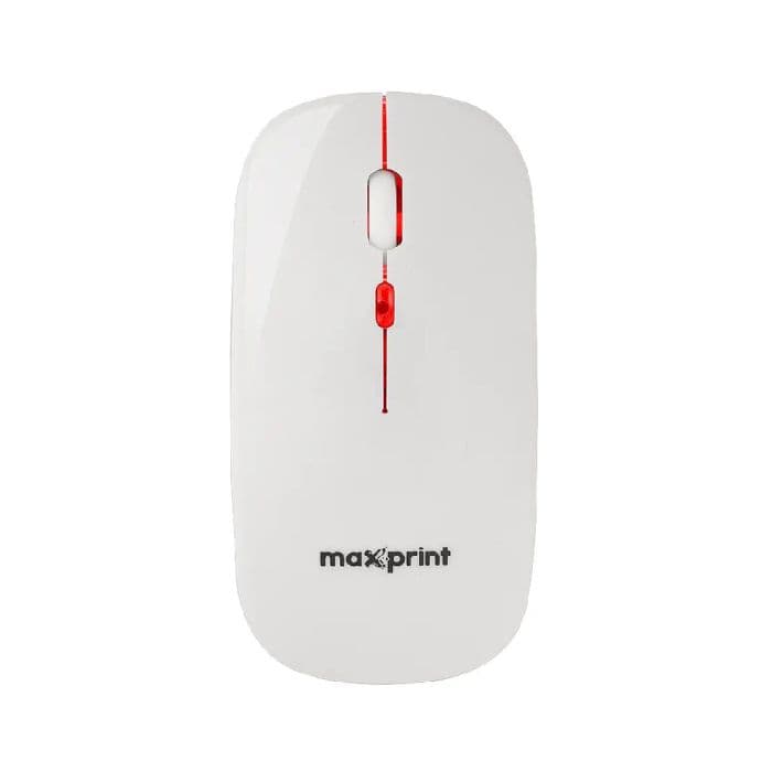 Mouse Maxprint Croma 4 Botões S/Fio 1600DPI Rainbow Branco