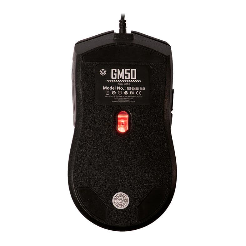 Mouse Gamer TGT GM50, Rainbow, 3600DPI, 6 Botoes, Preto, TGT-GM50-BL01 - miniatura 2