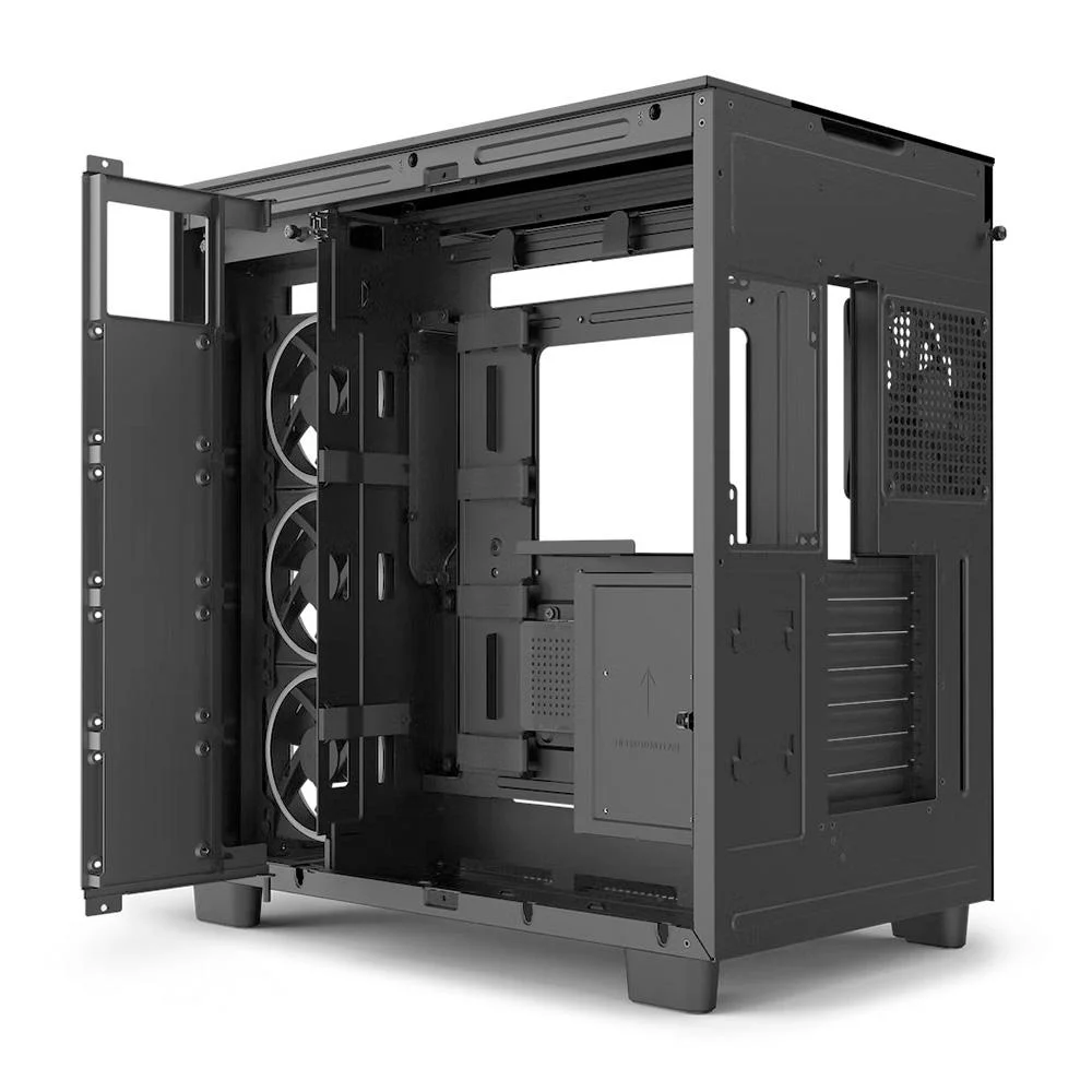 Gabinete Gamer NZXT H9 Elite, Mid Tower, RGB, ATX, Lateral, Frontal e Topo em Vidro, Preto - CM-H91EB-01 - miniatura 5