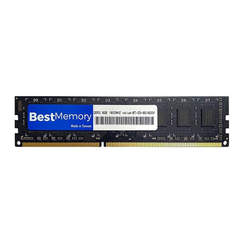 Memoria Best Memory, 8GB (1x8GB), DDR3, 1600MHz, CL11, Preta, BT-D3-8G1600V