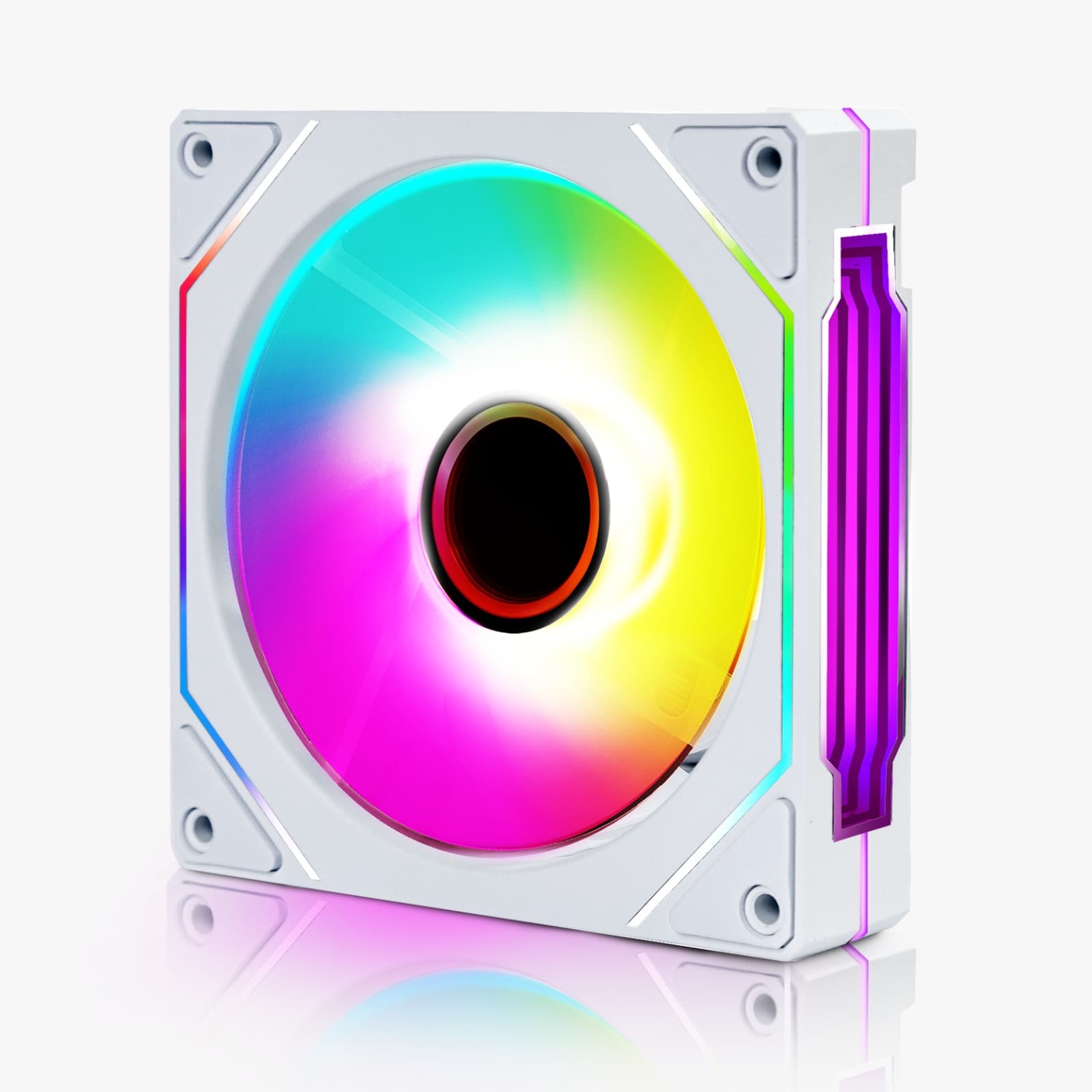 FAN ROUND5 AURORA FORWARD PWM ARGB 120MM WHITE BOX