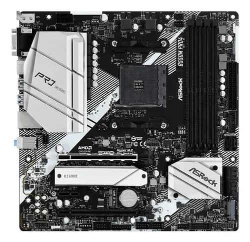 Placa Mae ASRock B550 Pro4 DDR4 Socket AM4 Chipset AMD B550 - foto 1