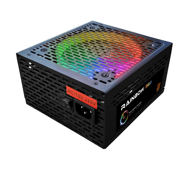 FONTE BRX ATX 500W AUTOMATICA RGB  80 PLUS - miniatura 4