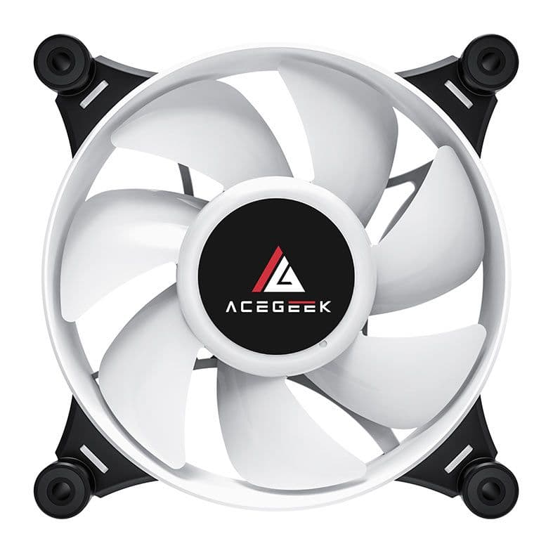 Kit Ventoinha Acegeek Crystal, 5x120mm, ARGB, Preto, AG-CRYSTAL5X1-BK - miniatura 5