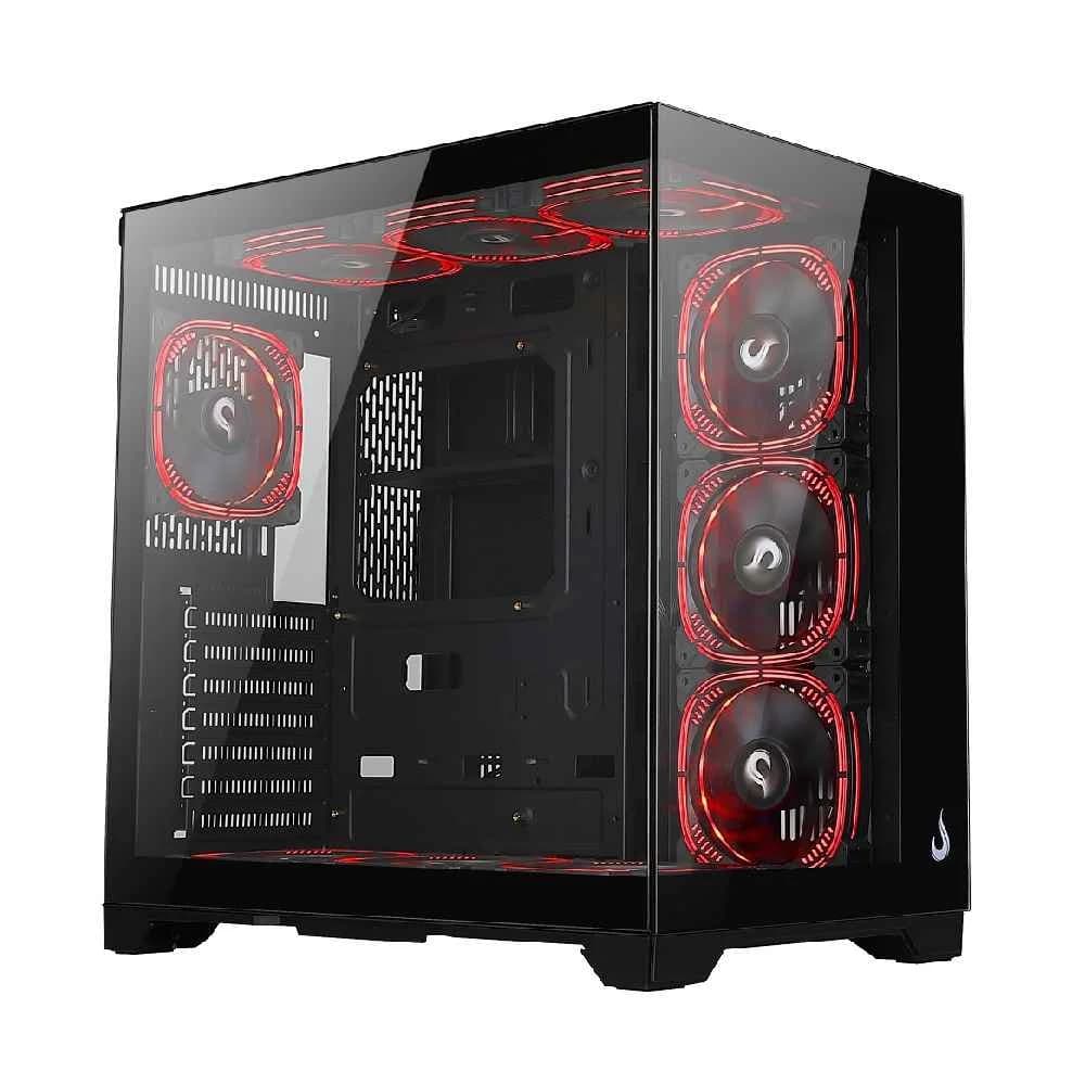Gabinete Gamer Rise Mode Galaxy Glass Standard V2 Mid Tower Vidro Temperado USB 3.0 S/ Fans Preto - RM-GA-GGST2-FB - miniatura 2