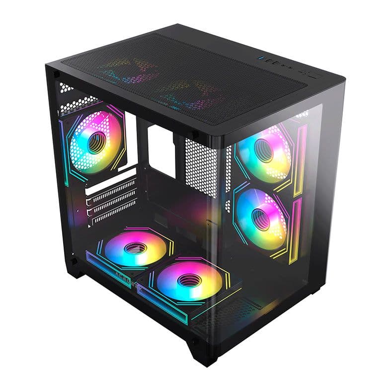 Gabinete Gamer Acegeek Arcane, Mid-Tower, Lateral de Vidro, Preto, AG-ARCANE-BK - miniatura 2