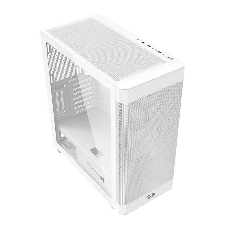 Gabinete Gamer Redragon Aeroglass, Mid-Tower, Lateral de Vidro, Branco, CA-602W - miniatura 5