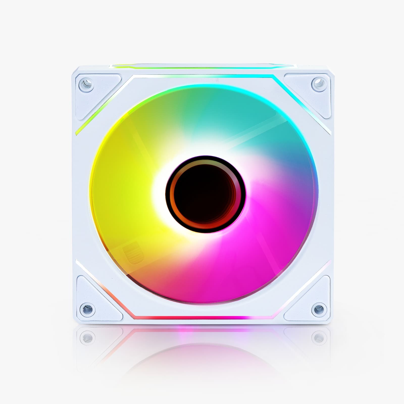 FAN ROUND5 AURORA REVERSE PWM ARGB 120MM WHITE BOX