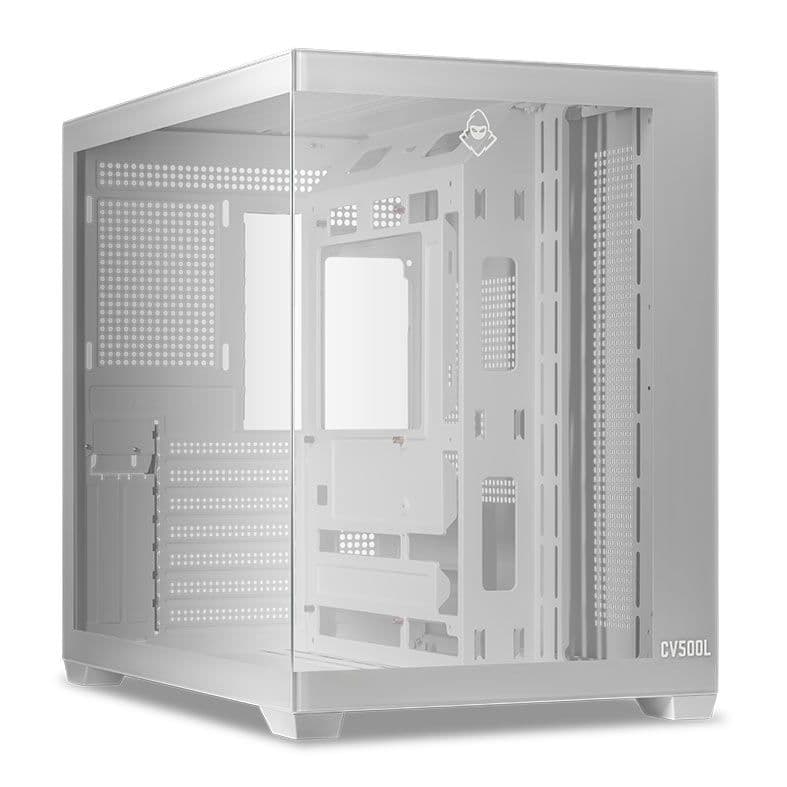 Gabinete Gamer Mancer CV500L, Mid Tower, Lateral De Vidro, Branco, MCR-CV500L-WH - foto 1