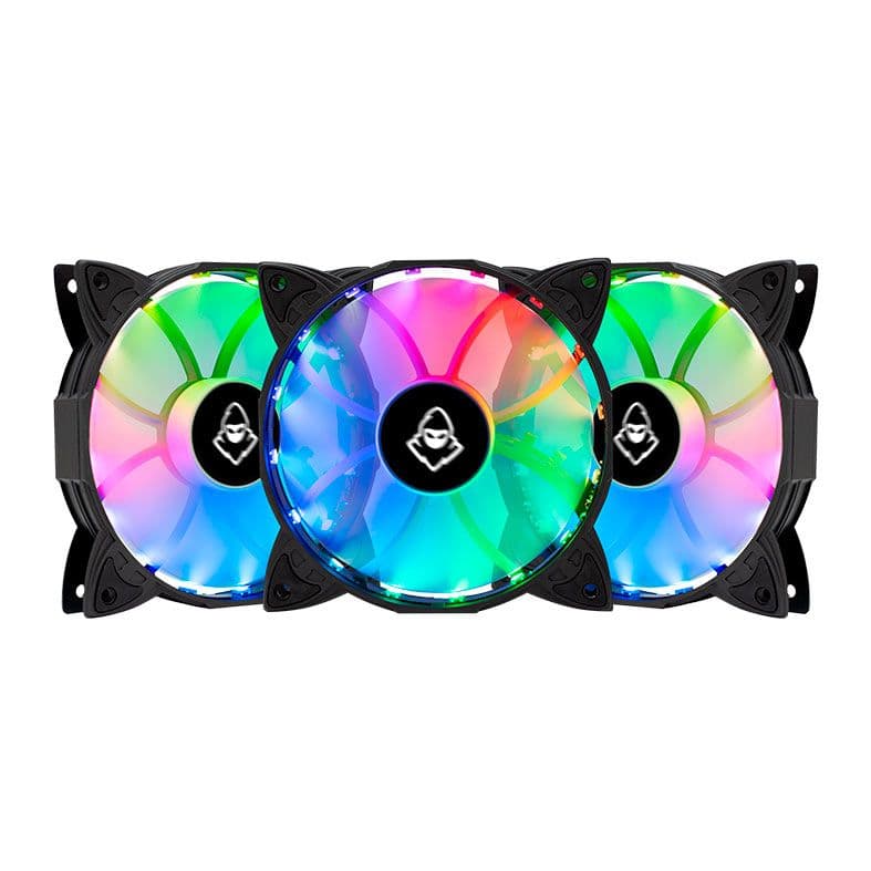Kit Ventoinhas Mancer Z100 RGB 3x120mm + Controladora, MCR-Z10RGB-01 - foto 1
