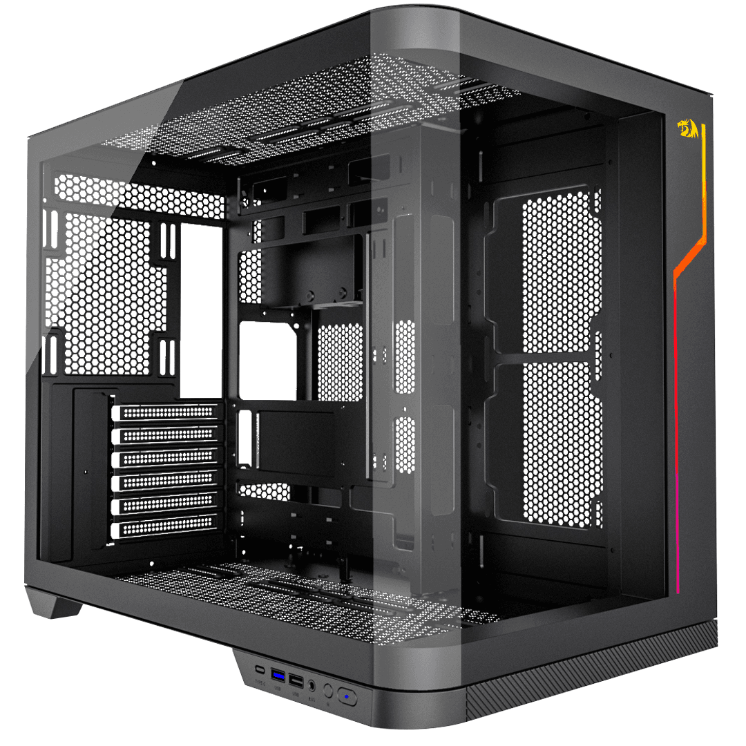 Gabinete Redragon Wideload Extreme Vidro Curvo Preto - Sem Fans - miniatura 2