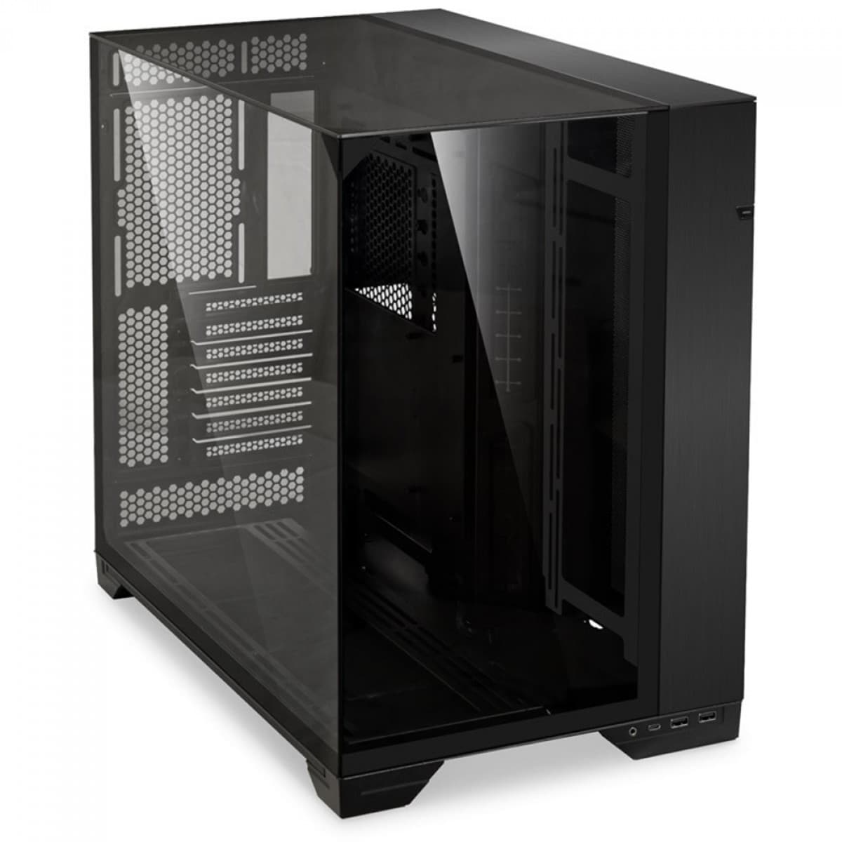 Gabinete Gamer Lian Li O11 Vision, Mid Tower, Vidro Temperado, E-ATX, Black, Sem Fonte, Sem Fan, O11VX BLACK - miniatura 9