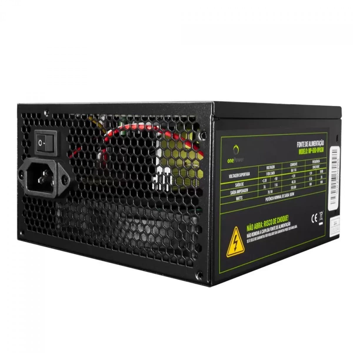 Fonte One Power, 650W, PFC Ativo, Black, MP-650-OPASW