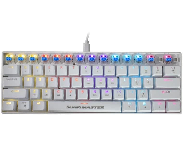 TECLADO KMEX MECANICO GAMER SPECTRAFURY BRANCO KBW8 RBG - miniatura 3