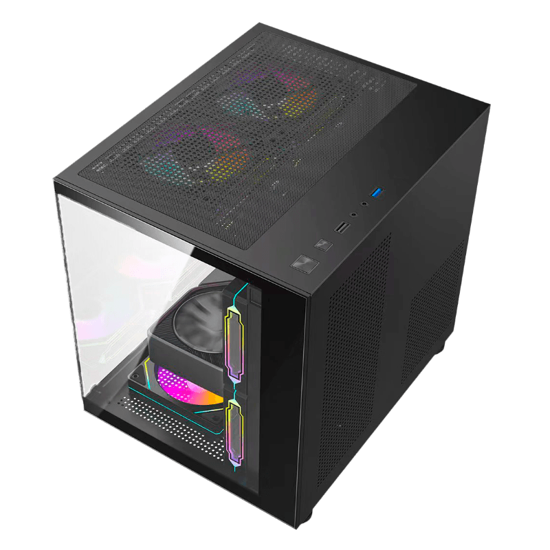 Gabinete Gamer Aquario Gb1796 Com Fan LED RGB - Hayom - miniatura 5