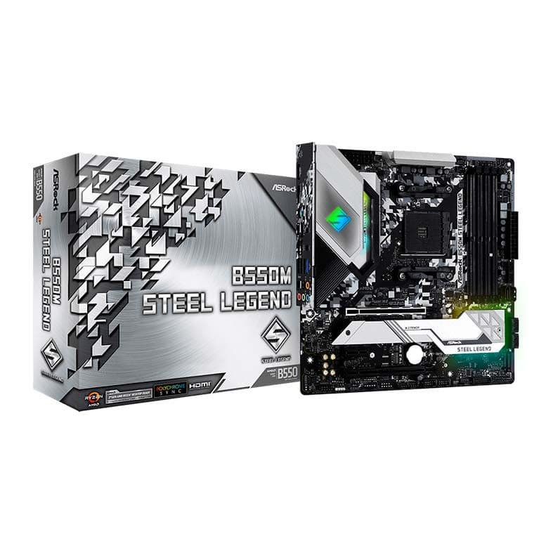 Placa Mae ASRock B550M Steel Legend DDR4 Socket AM4 Chipset AMD B550, B550M-STEEL-LEGEND - miniatura 5